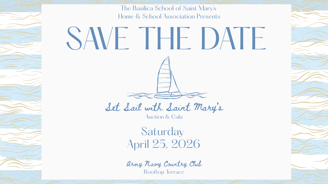 Set Sail with Saint Mary's Auction and Gala background