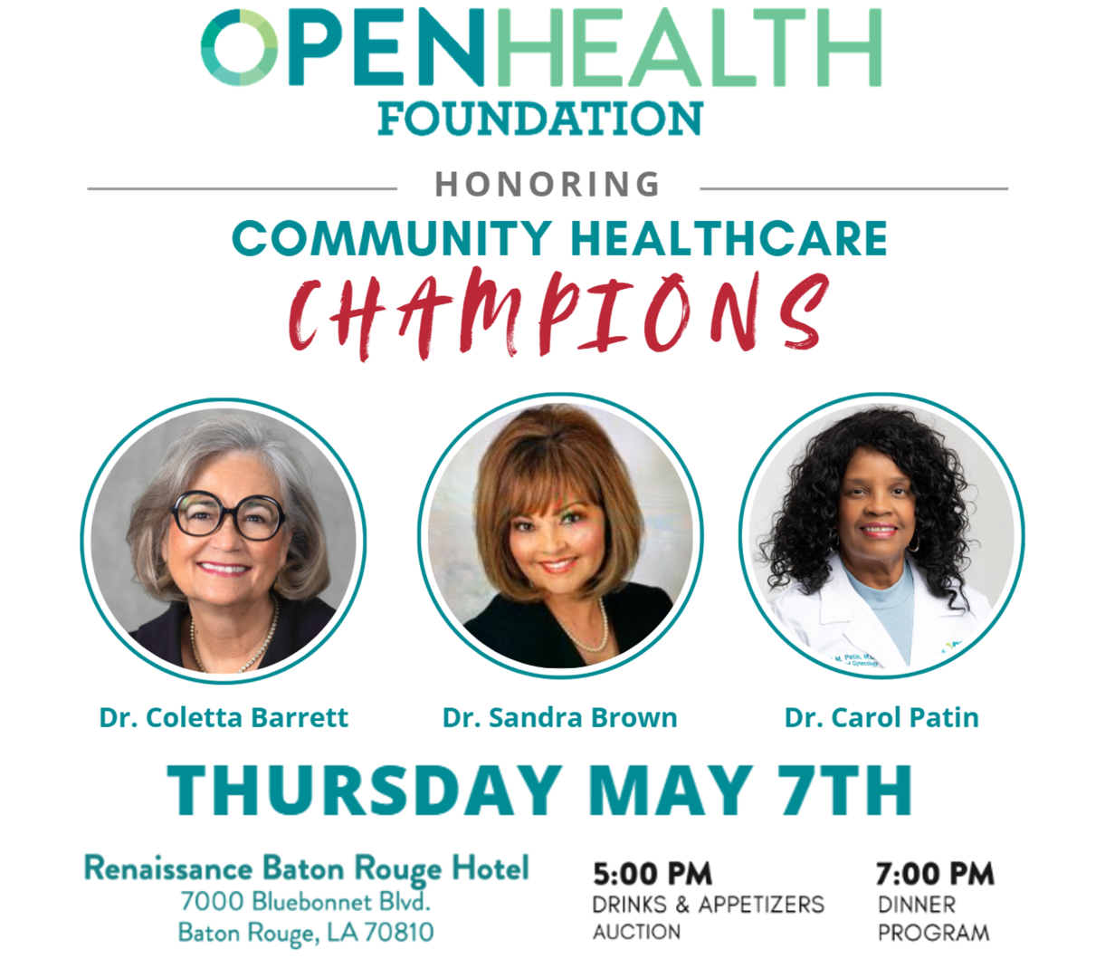 2026 Community Healthcare Champions background