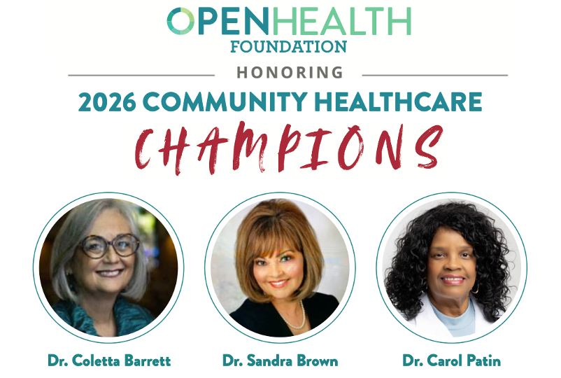 2026 Community Healthcare Champions banner
