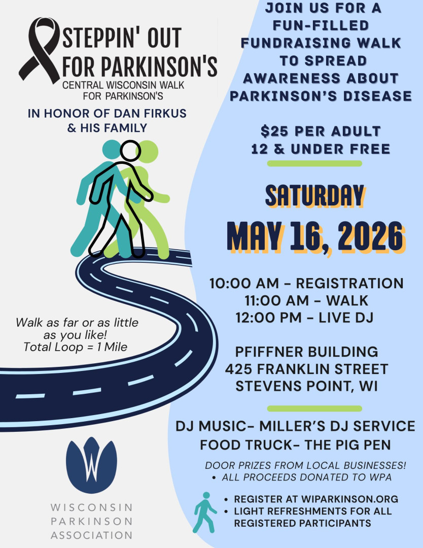 Steppin' Out For Parkinson's background
