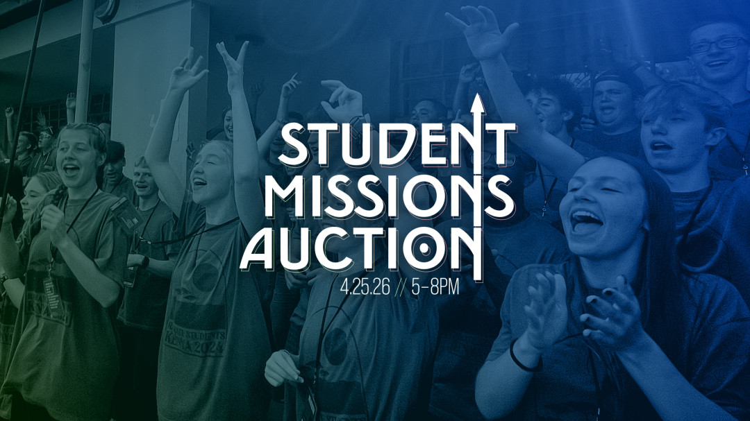 2026 Student Missions Auction banner