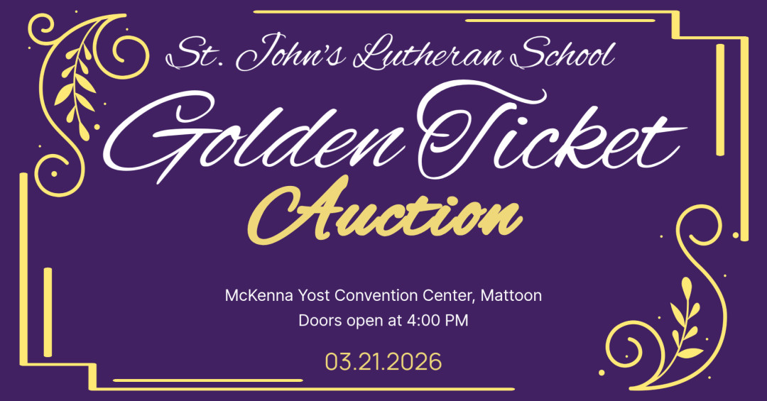 Golden Ticket Dinner Auction banner