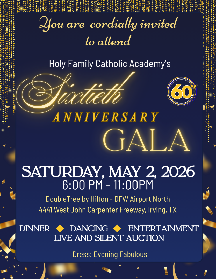 2026 Holy Family Catholic Academy banner