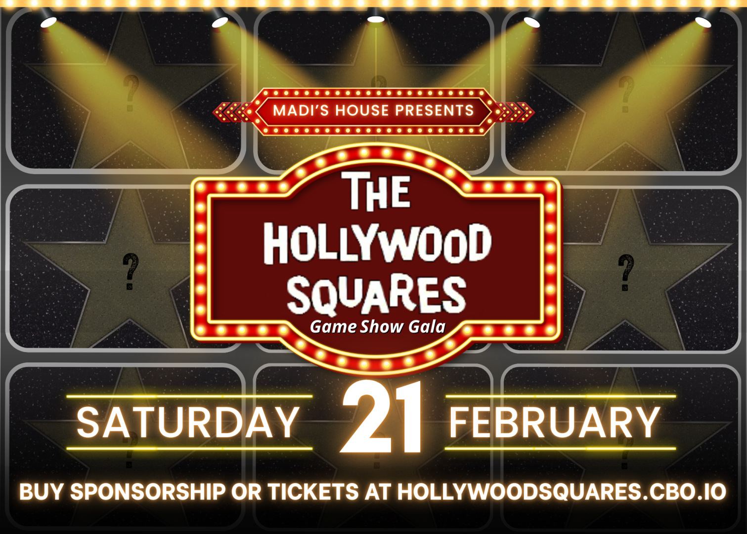 Hollywood Squares Game Show Gala background