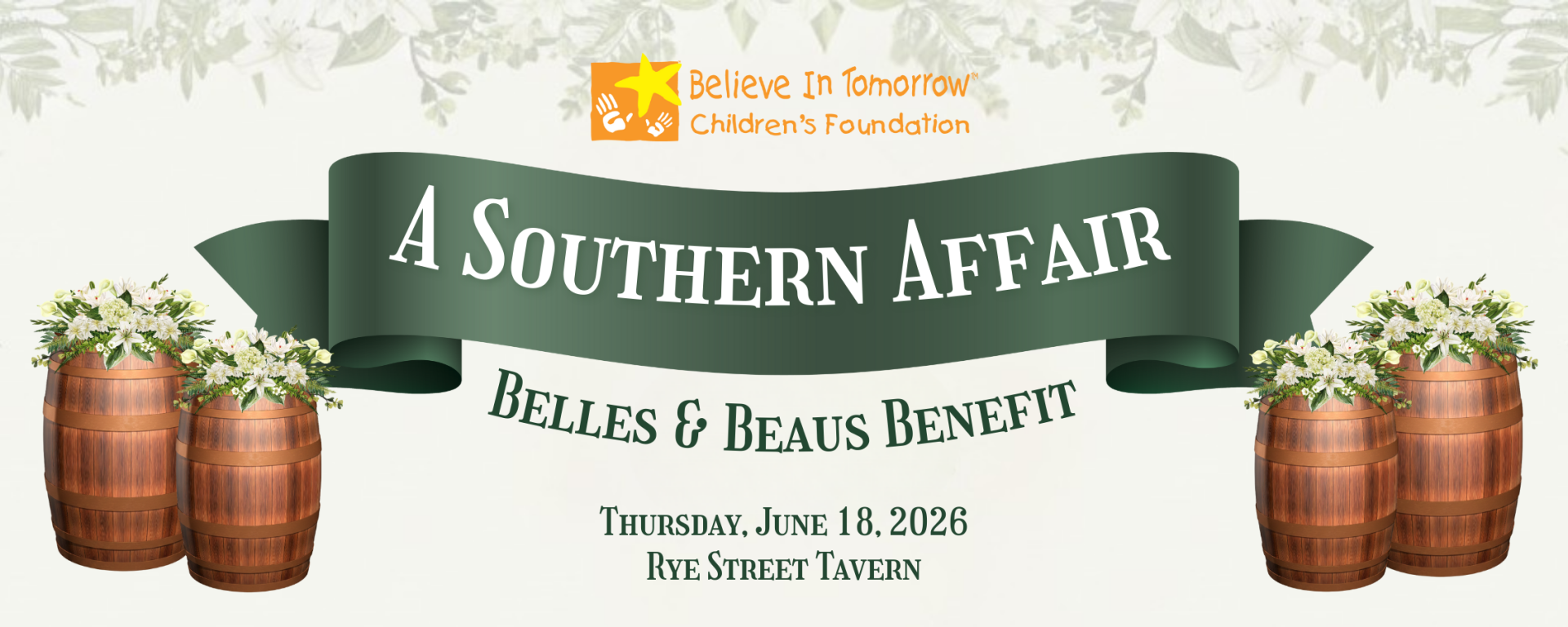 2026 Belles & Beaus Benefit & Auction: A Southern Affair background