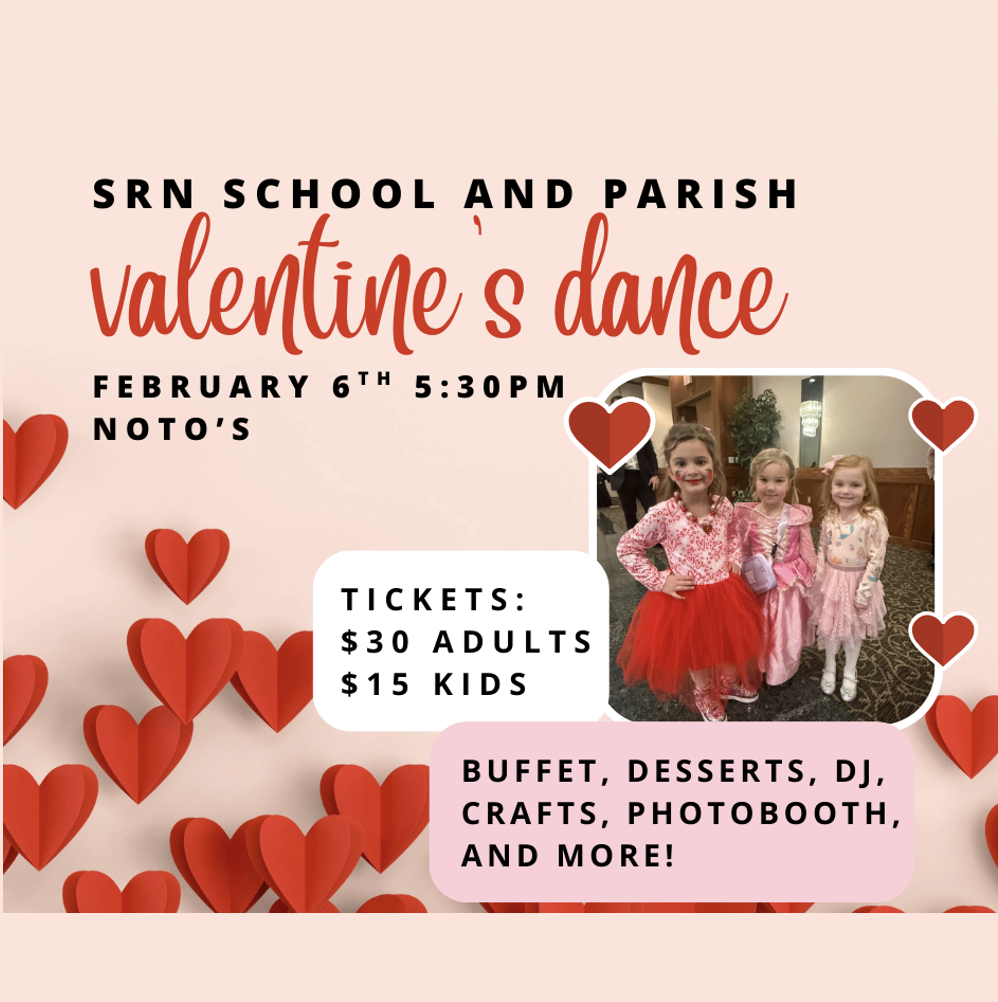 SRN School & Parish Valentine's Dance background