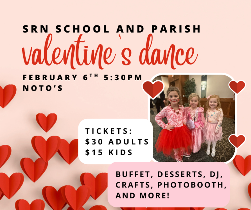 SRN School & Parish Valentine's Dance logo