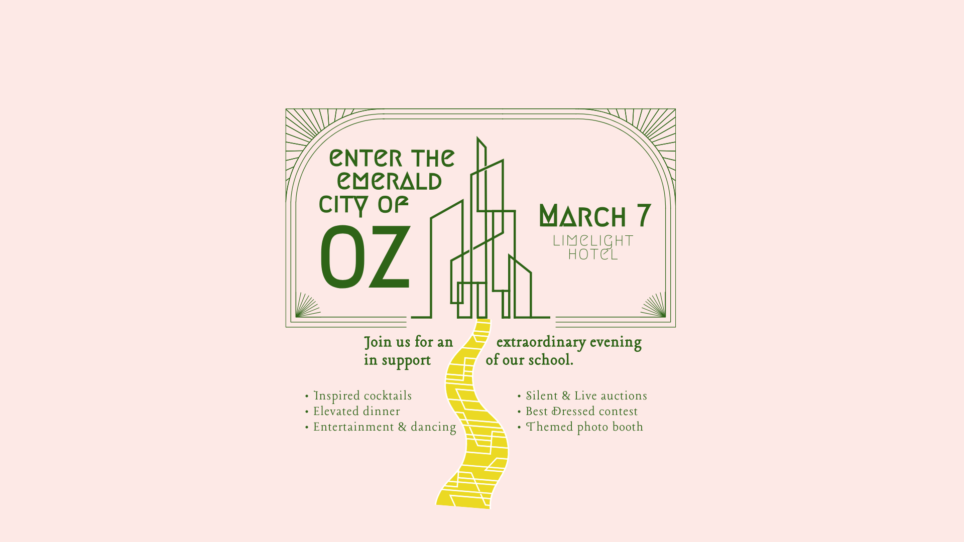 Enter the Emerald City of Oz background