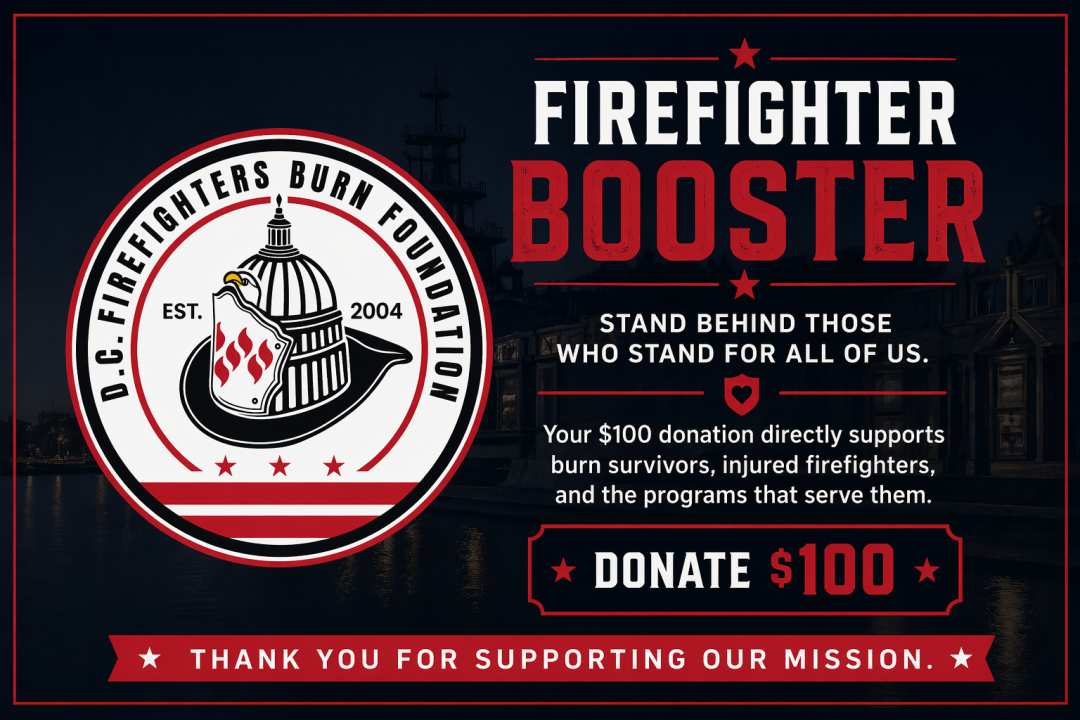 Night at the Navy Yard | D.C. Firefighters Burn Foundation 2026 Gala banner
