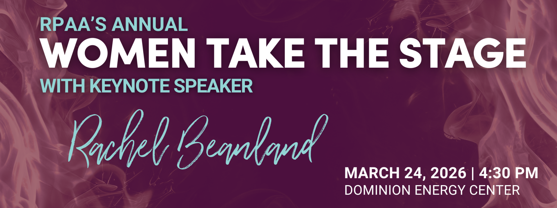 RPAA's 2026 Women Take the Stage background