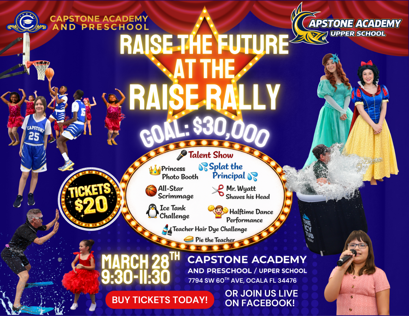 Raise the Future at the Raise Rally! background