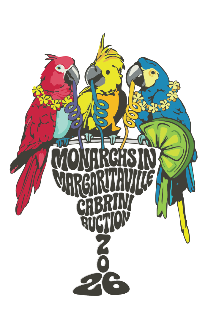 Monarchs in Margaritaville background
