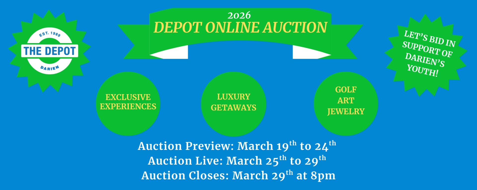 2026 Depot Online Auction background