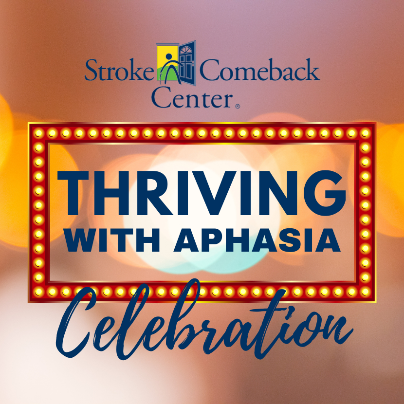 Thriving with Aphasia 2026 background