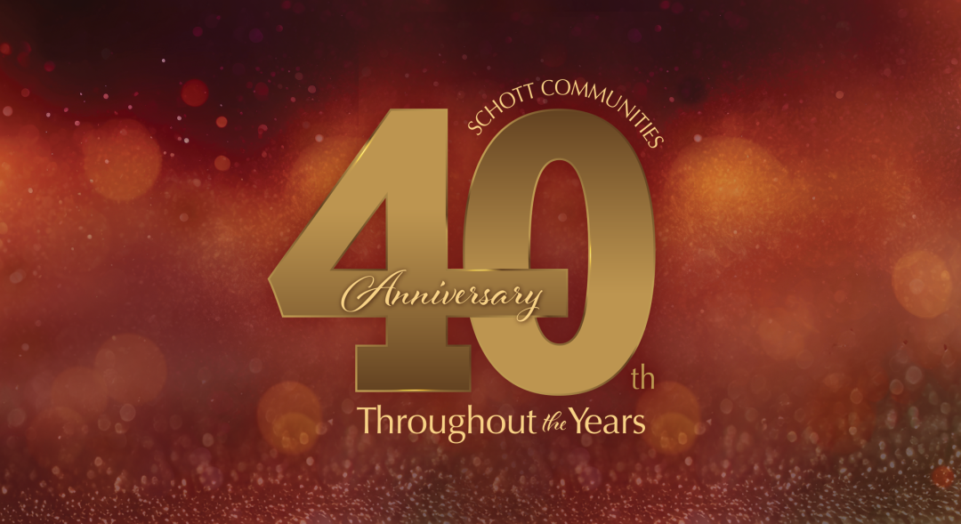Schott Communities' 40th Anniversary Fashion Show banner