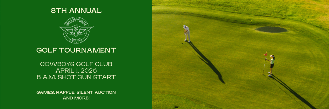 2026 DFW Angels Golf Tournament banner