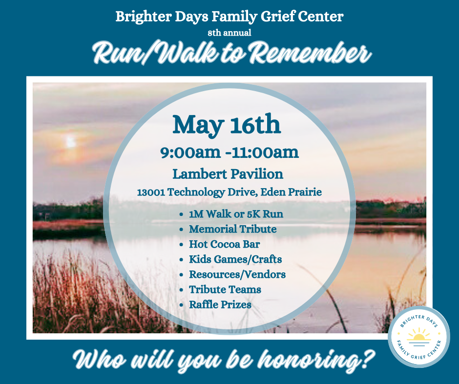 Brighter Days Run/Walk to Remember banner