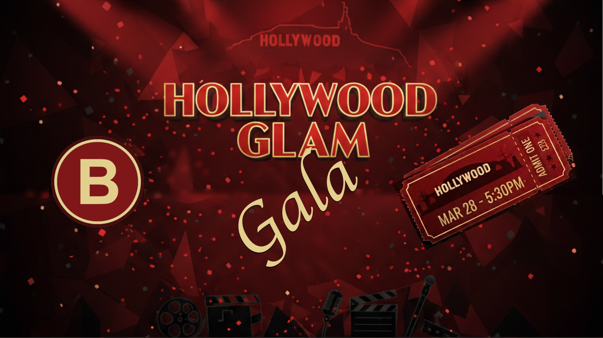 Hollywood Glam Gala background