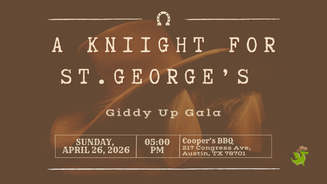 A Knight for St. George's 2026 banner