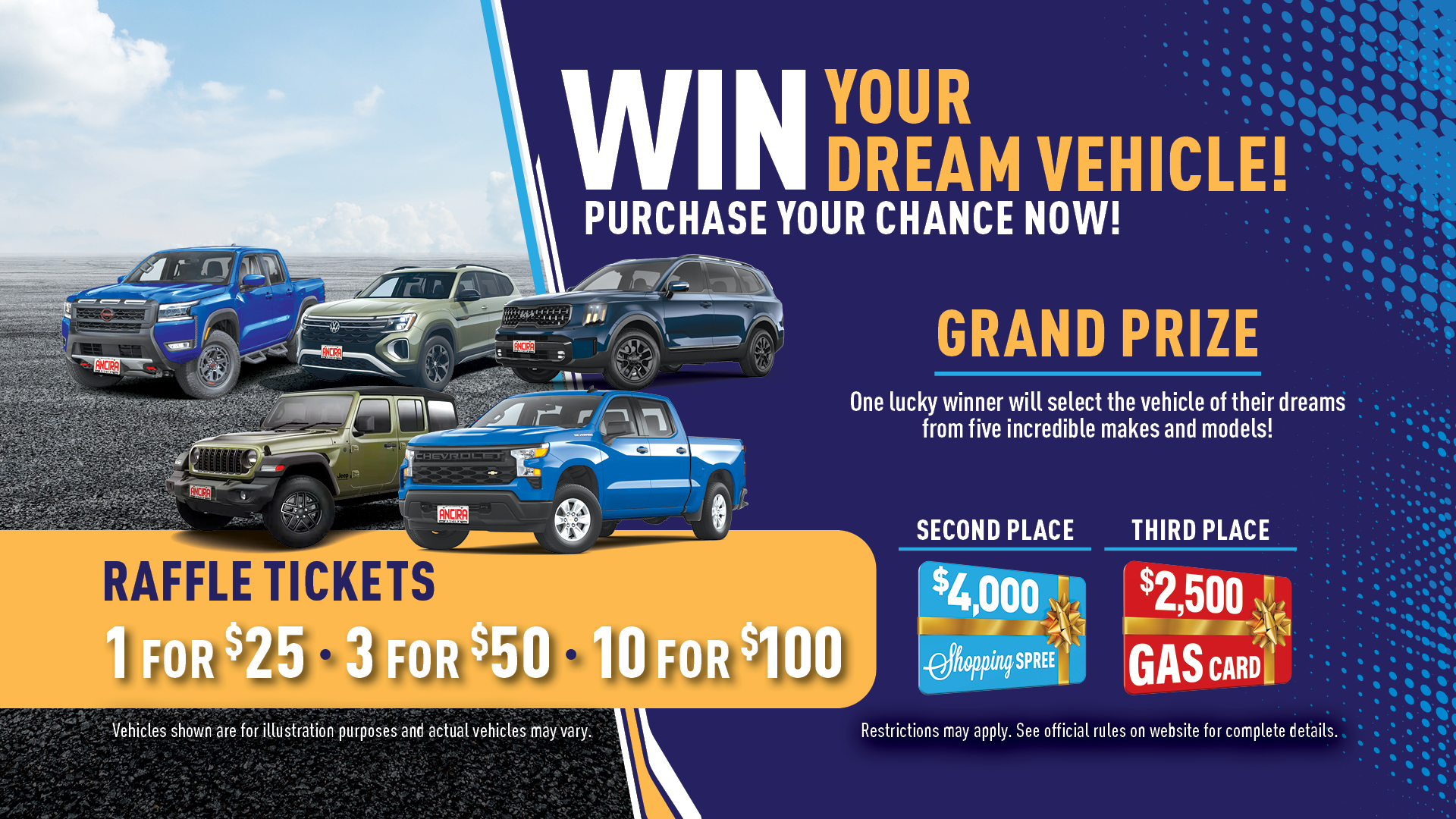 2026 Drive Away for Education Raffle logo