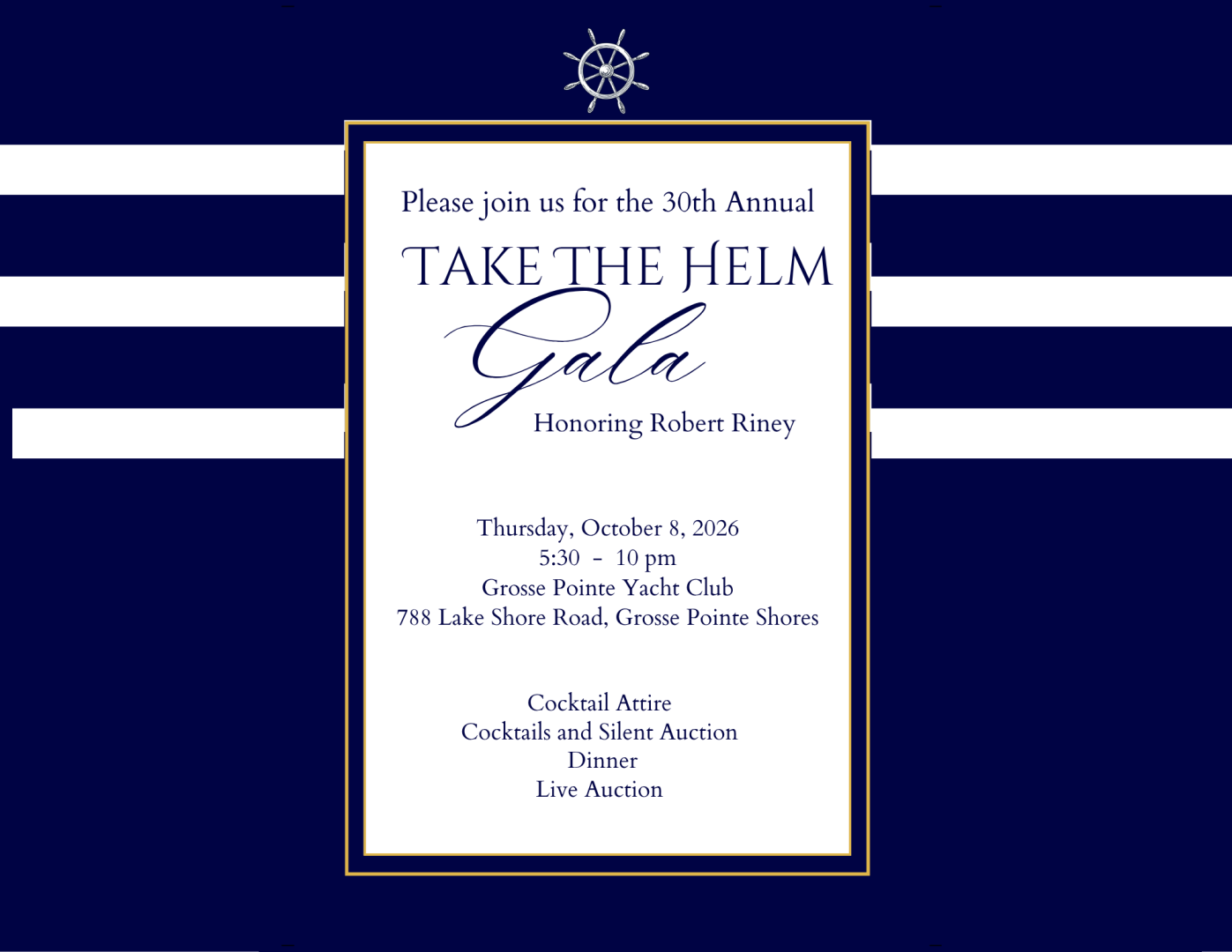 Take The Helm Gala | 2026 background