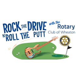 2026 Rock the Drive Roll the Putt Wheaton Rotary Golf Outing logo