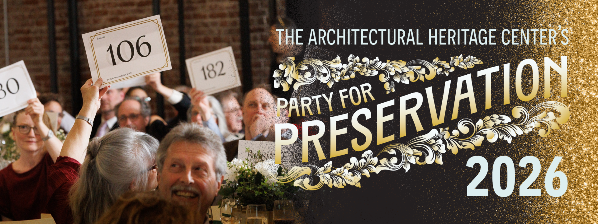 2026 Annual Gala: Party for Preservation background