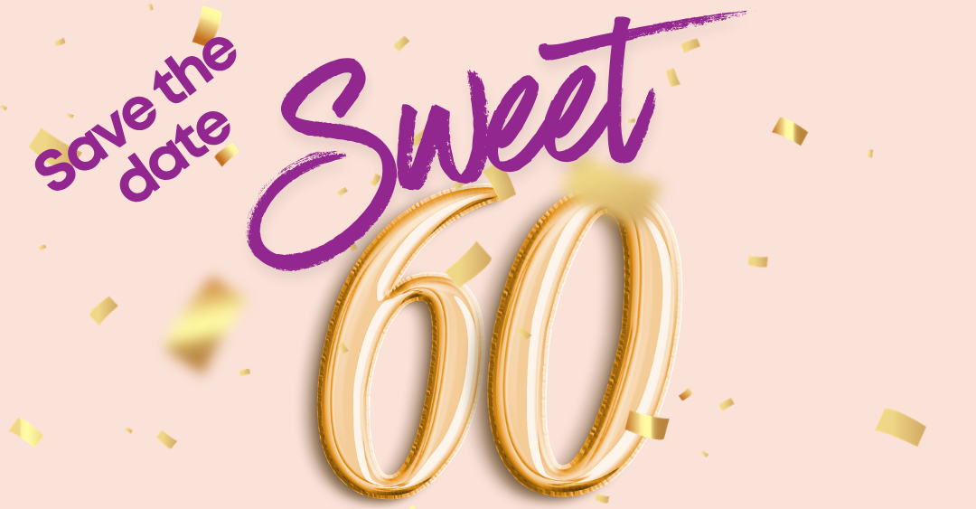Sweet 60 Anniversary banner