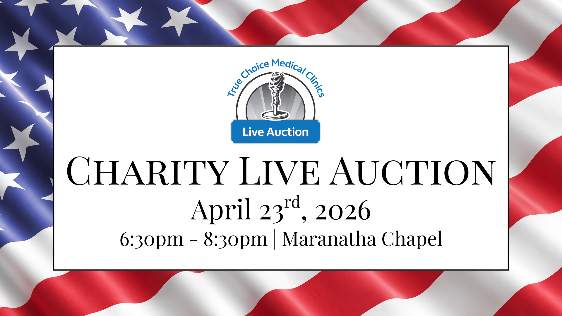Charity Live Auction 2026 background