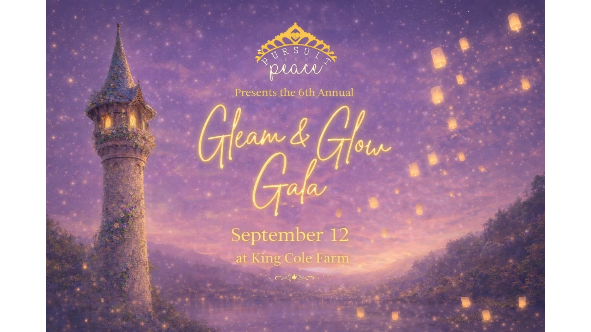Gleam & Glow Gala background