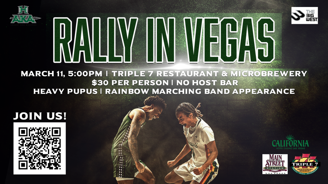 Big West Conference Tournament Basketball Rally banner