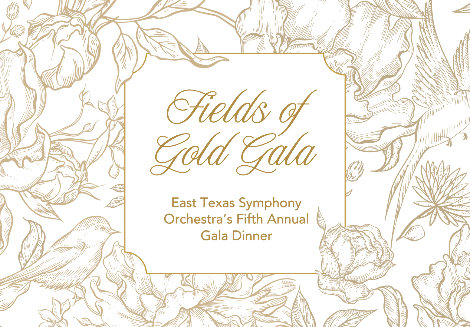 2026 East Texas Symphony Orchestra Gala background