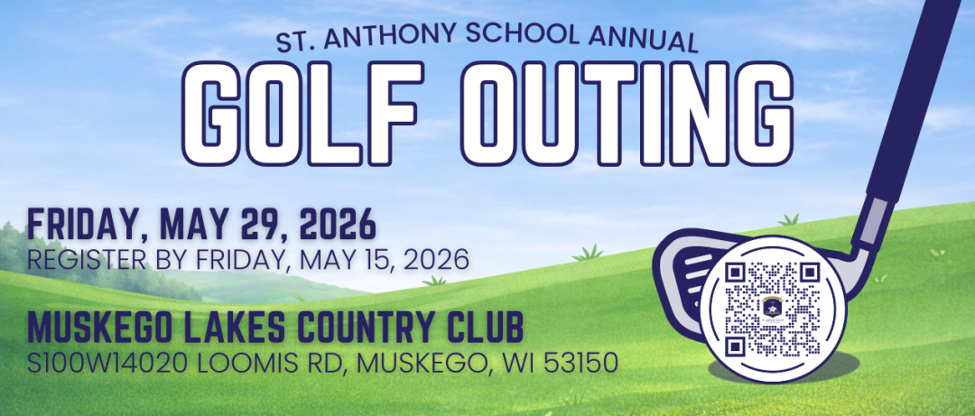 St. Anthony School Golf Outing 2026 banner