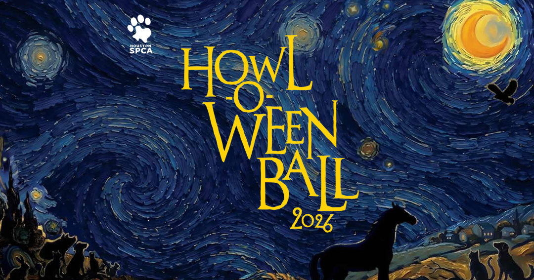 Houston SPCA's 2026 Howl-O-Ween Ball banner