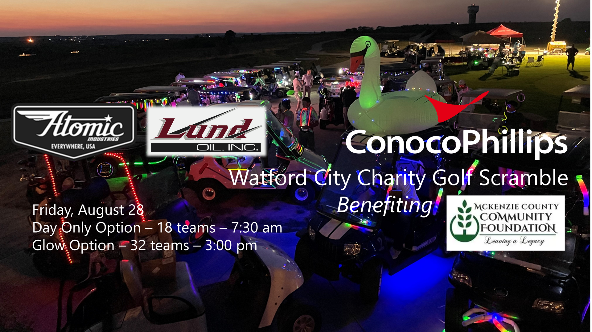Watford City: ConocoPhillips Charity Golf Scramble 2026 background