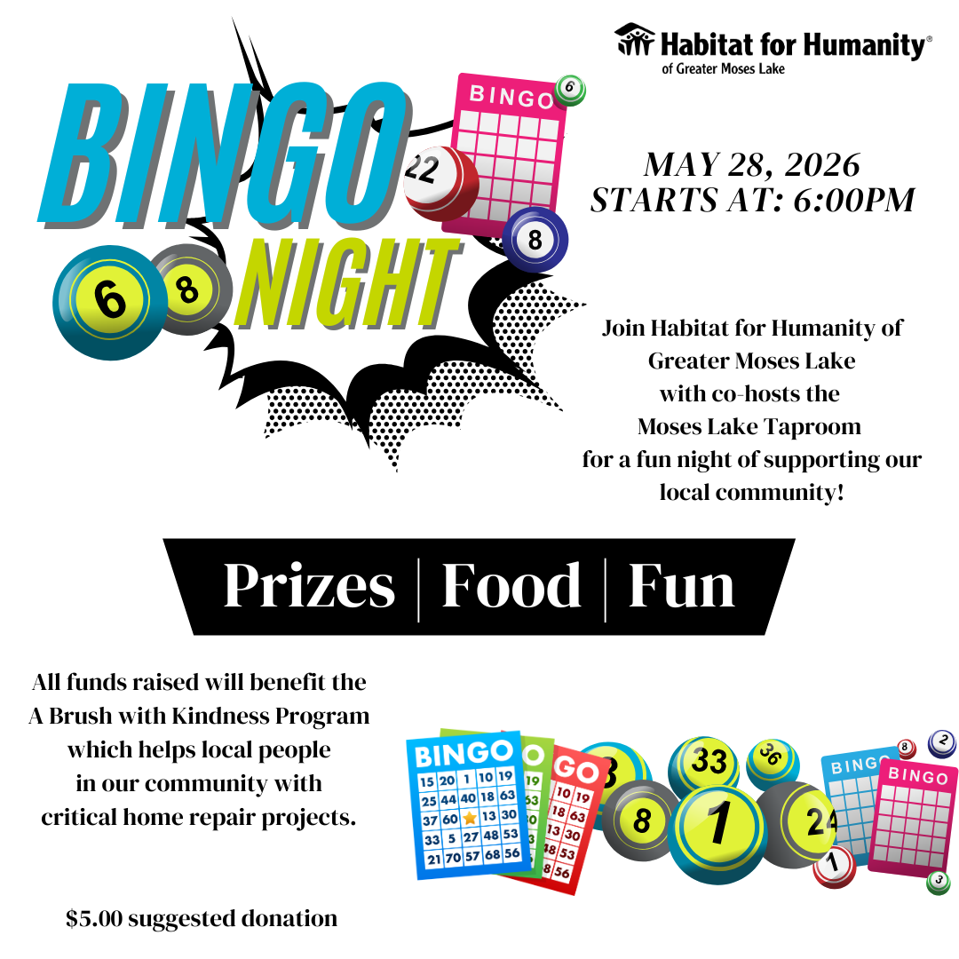 Habitat Greater Moses Lake Events banner