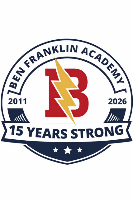Ben Franklin Academy: 15 Years Strong logo