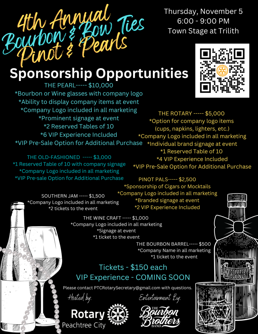 4th Annual Bourbon & Bow Ties / Pinot & Pearls banner