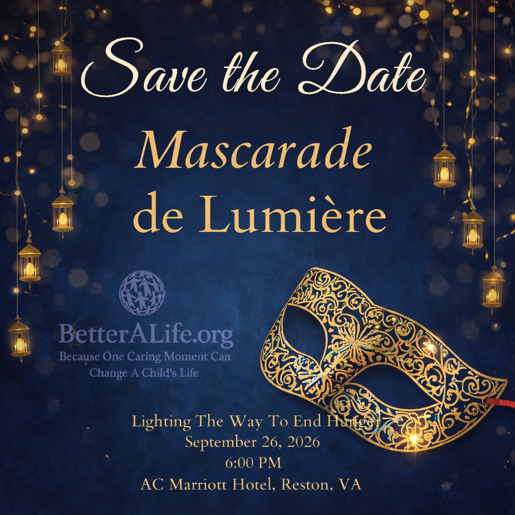 Mascarade de Lumiere, Lighting the Way to End Hunger Gala background
