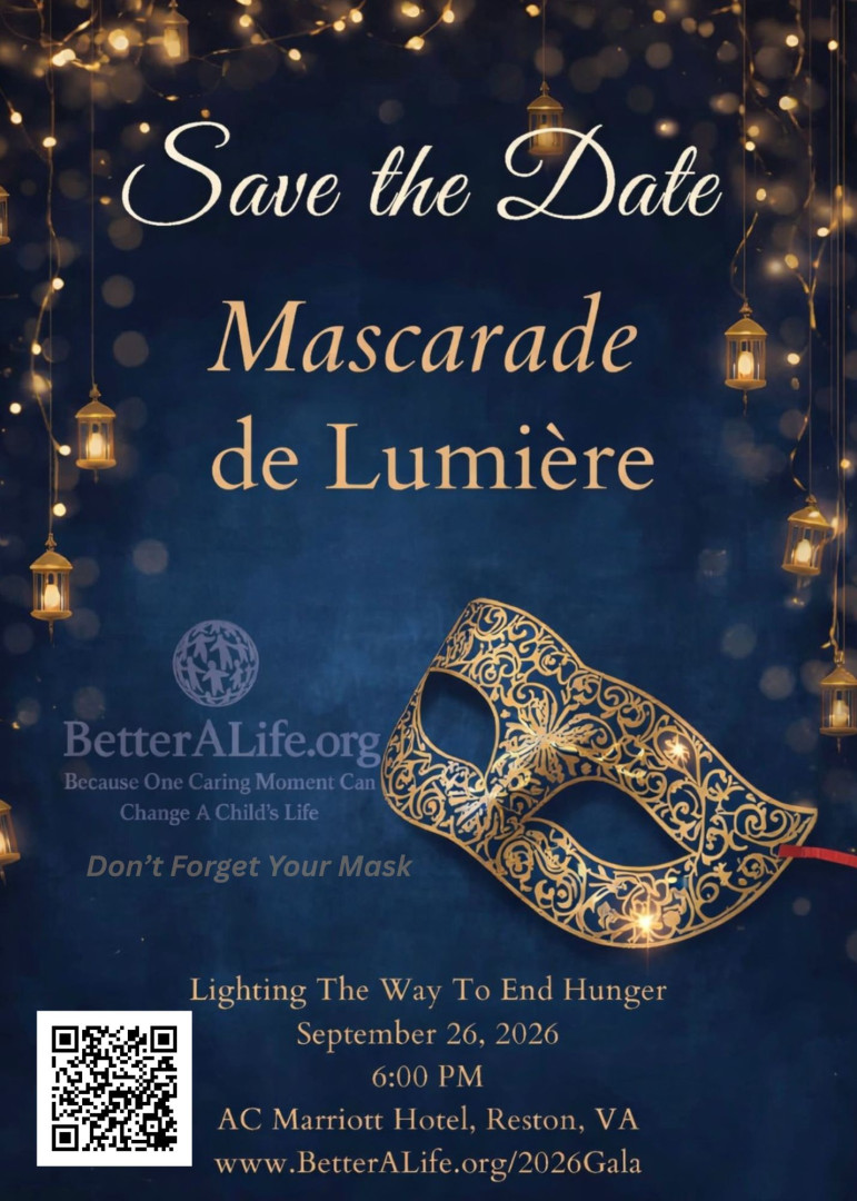 Mascarade de Lumiere, Lighting the Way to End Hunger Gala banner