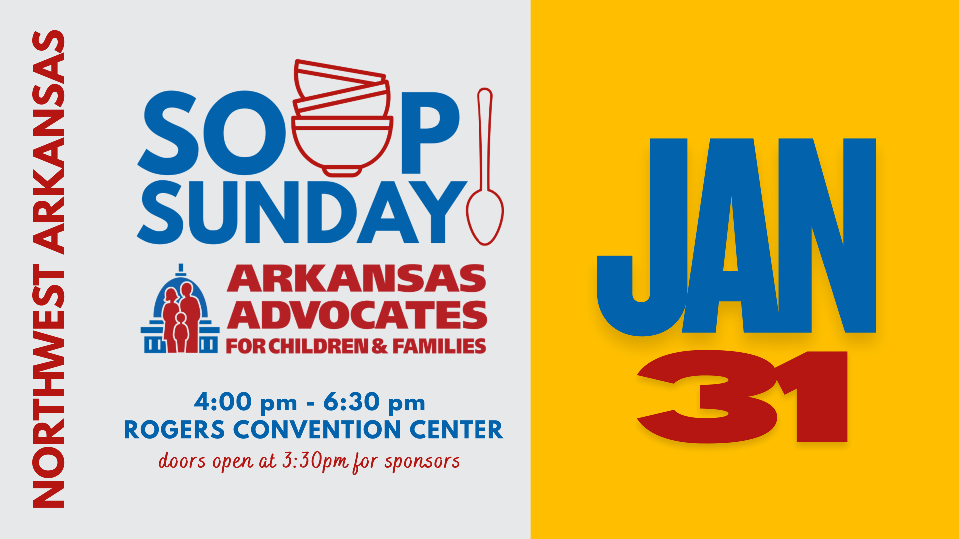 Northwest Arkansas Soup Sunday 2027 background