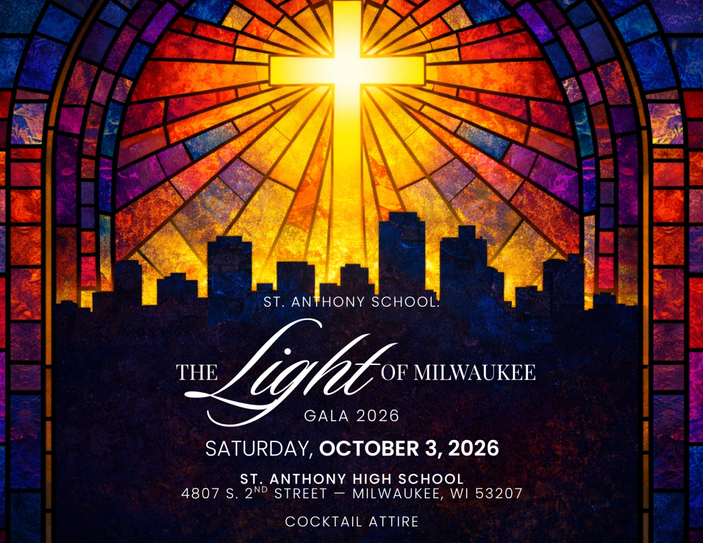 St. Anthony School: The Light of Milwaukee Gala background