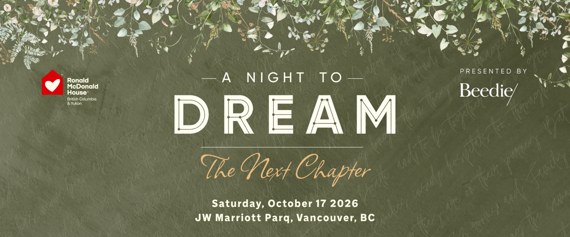 A Night to Dream Gala background