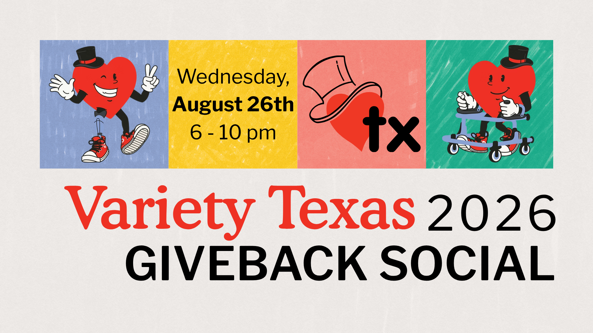 Variety Texas Giveback Social background