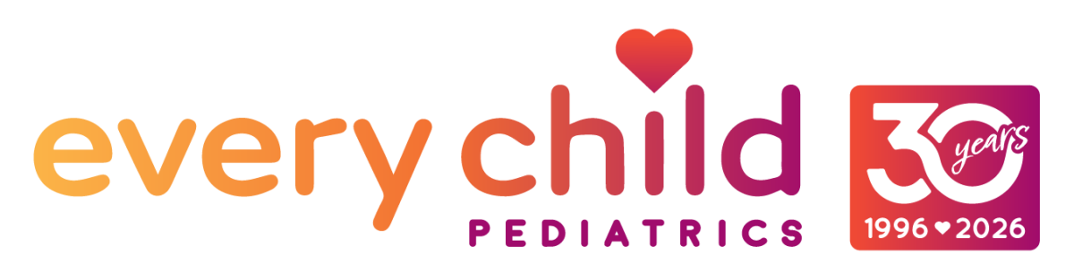 Logo: every child Pediatrics, 30 years