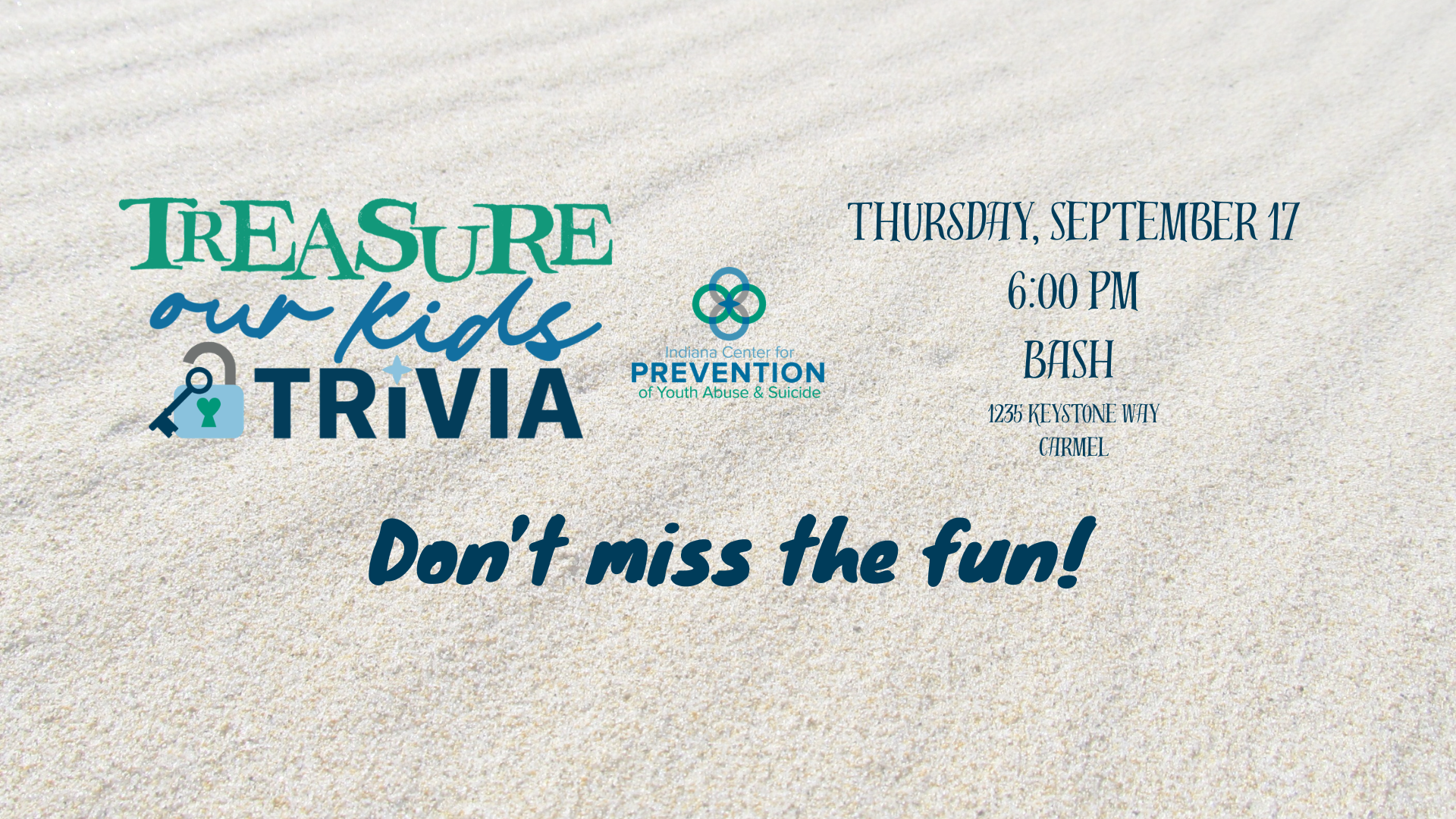Treasure Our Kids Trivia 2026 background