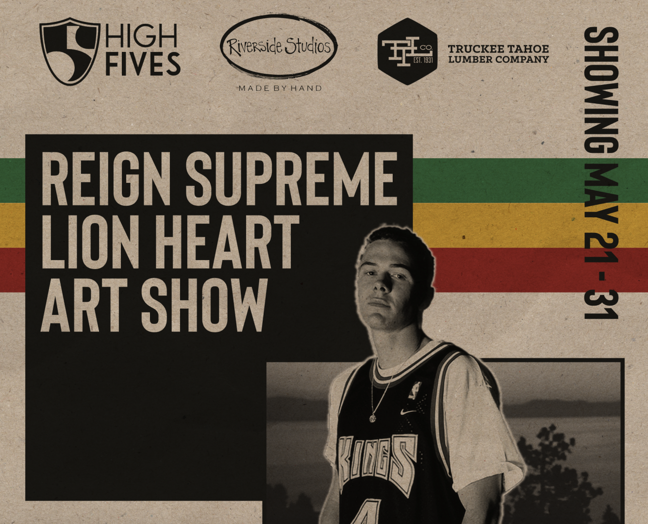 2026 Reign Supreme Lion Heart Art Show background