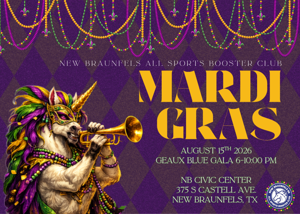 Mardi Gras Geaux Blue Gala background