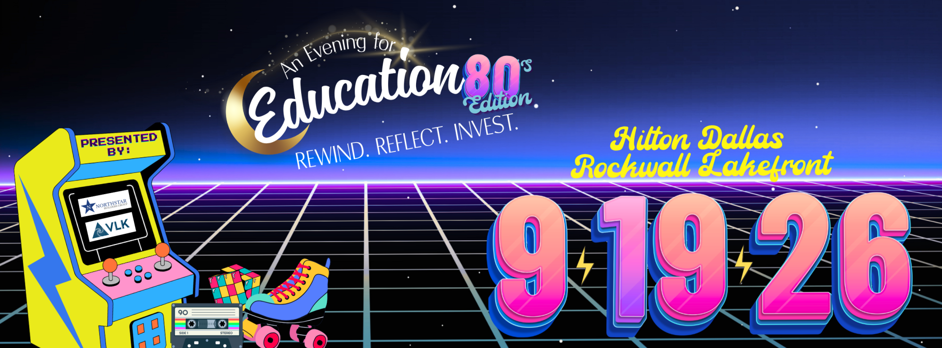 2026 Evening for Education background