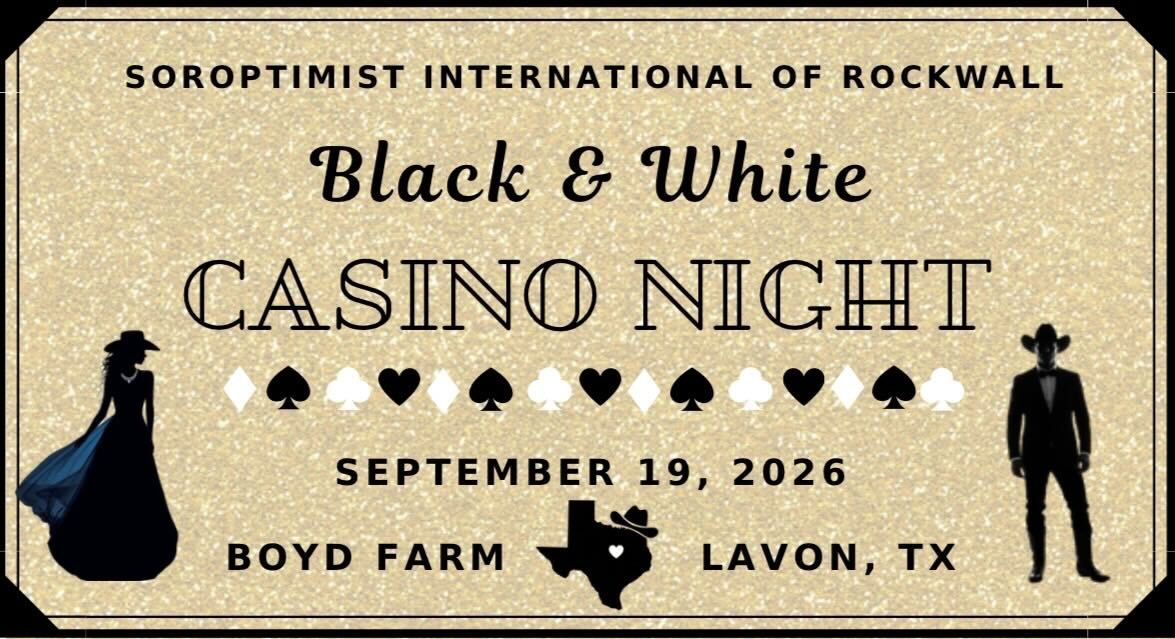 2026 Soroptimist of Rockwall Casino Night background
